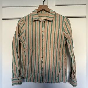 Sézane Tomboy Linen Button Down Shirt 34 / US Size 2